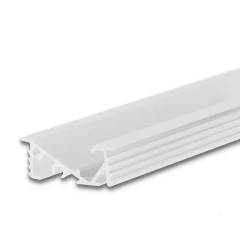 LED Einbauprofil FURNIT6 D Aluminium wei� RAL 9003, 200cm