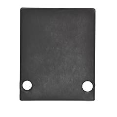 Endkappe EC89B Aluminium schwarz RAL 9005 f�r Profil HIDE SINGLE inkl. Schrauben