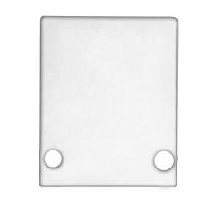 Endkappe EC89W Aluminium wei� RAL 9003 f�r Profil HIDE SINGLE inkl. Schrauben
