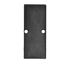 Endkappe EC90 Aluminium schwarz RAL 9005 f�r Profil HIDE DOUBLE inkl. Schrauben