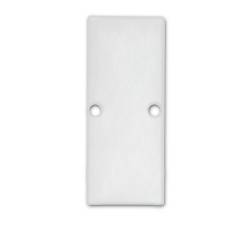 Endkappe EC90 Aluminium wei� RAL 9003 f�r Profil HIDE DOUBLE inkl. Schrauben