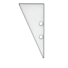 Isoled Endkappe EC91 Aluminium wei� RAL 9003 f�r Alu-Profil HIDE TRIANGLE inkl. Schrauben