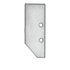 Endkappe EC92 Aluminium eloxiert f�r Profil HIDE ASYNC inkl. Schrauben