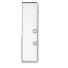 Endkappe EC94 Aluminium wei� RAL 9003 f�r Profil HIDE BOTTOM inkl. Schrauben