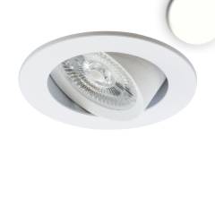 B-Ware LED Einbauleuchte Slim68 MiniAMP wei�, rund, 8W, 24V DC, 4000K, schwenkbar, dimmbar