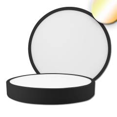 LED Deckenleuchte PRO schwarz, 30W, 3200lm, rund, 300mm, ColorSwitch 2700/3000/4000K, dimmbar