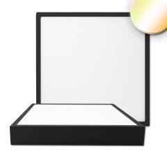LED Deckenleuchte PRO schwarz, 30W, 3300lm, 300x300mm, ColorSwitch 2700/3000/4000K, dimmbar