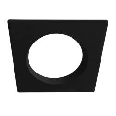 Cover Aluminium quadratisch r�ckversetzt schwarz f�r Einbaustrahler Sys-90