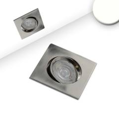 LED Einbauleuchte Slim68 Alu geb�rstet, eckig, 9W, neutralwei�, dimmbar