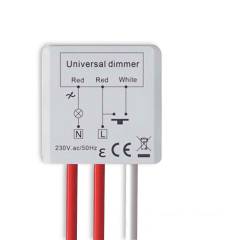 Universal-Push Mini-Dimmer f�r dimmbare 230V Leuchten/Trafos, 250VA
