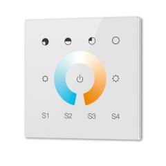 DALI DT8 CCT 1 Gruppe Einbau-Touch Master-Controller, wei�, 100-240V AC oder DALI-Bus Spannung