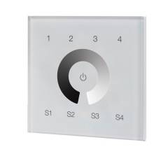 DALI 4 Gruppen / 4 Szenen Einbau-Touch Master-Dimmer, wei�, 100-240V AC / DALI-Bus Spannung