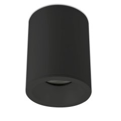Isoled Au�en-/Deckenaufbauleuchte rund, GU10 Sockel, IP65, schwarz matt