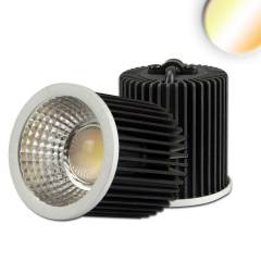 LED Spot wei�dynamisch GU10 8W, 3-polig, 24V DC, silber, 60�, 2700k-5700K, CRI80