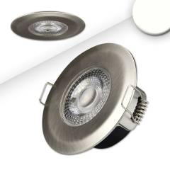 LED Einbaustrahler PC68 IP44, brushed, 5W, 38�, 4000k, SwitchDim