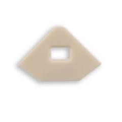 Endkappe EC97 wei� f�r Profil CORNER11n mit Kabeldurchf�hrung, 1 STK