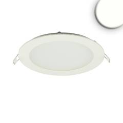 LED Downlight, 12W, rund, ultraflach, blendungsreduziert, wei�, neutralwei�, dimmbar CRI90