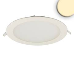 LED Downlight, 18W, rund, ultraflach, blendungsreduziert, wei�, warmwei�, dimmbar CRI90