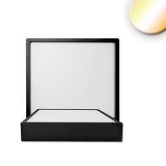 LED Deckenleuchte PRO schwarz, 8W, 120x120mm, ColorSwitch 2700/3000/4000K, dimmbar