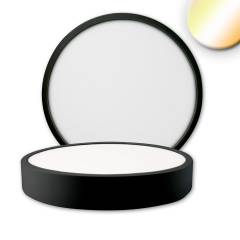 LED Deckenleuchte PRO schwarz, 24W, rund, 225mm, ColorSwitch 2700/3000/4000K, dimmbar