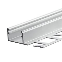 ISOLED LED-Fliesenprofil FINISH, Silber, 300cm, f�r max. 12mm LED-Streifen