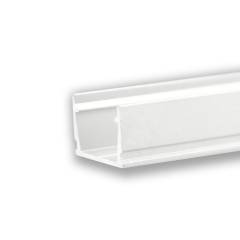 LED Aufbauprofil SURF10 Aluminium wei� RAL 9010, 300cm
