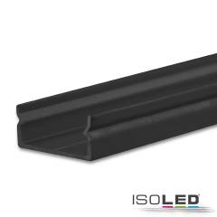 LED Aufbauprofil PURE14 S Aluminium schwarz RAL 9005, 300cm