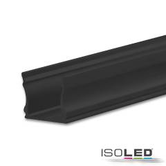 LED Aufbauprofil PURE12 S Aluminium schwarz RAL9005, 300cm
