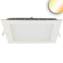 LED Downlight, 24W, eckig ultraflach wei�, 300x300mm, Colorswitch 3000/3500/4000K, dimmbar
