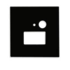 Cover eckig schwarz eckiger Lichtauslass, f�r Wandeinbauleuchte Sys-Wall68 PIR Sensor