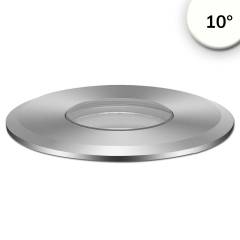 LED Bodeneinbaustrahler, rund 55mm, Edelstahl, 12-24V, IP67, 3W, 10�, neutralwei�