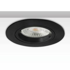 Einbaurahmen rund, Lochausschnitt 68mm, schwarz, f�r GU10/MR16 Spots