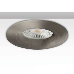 Einbaurahmen rund, Lochausschnitt 68mm, Alu geb�rstet, f�r GU10/MR16 Spots