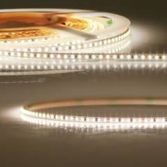 ISOLED LED Stripe 24V CRI80+, 15W/m, Rolle 5m, einfarbig