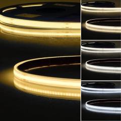 LED Stripe AQUA COB Linear 24V, 8W/m, warmwei�/neutralwei�/kaltwei�, wasserdicht IP68, 5m, B: 10mm