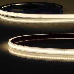 LED Stripe AQUA COB Linear 24V, 8W/m, 3000K warmwei�, wasserdicht IP68, 5m