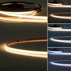 ISOLED LED Stripe COB MICRO Linear 7W/m, einfarbig opal, 5m