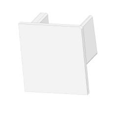 Endkappe EC220 wei� f�r LED Fliesenprofil UP10