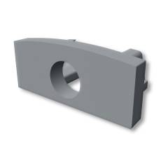 Endkappe EC224 f�r Profil MINI-AB V2, grau, mit Kabeldurchf�hrung, 1 STK