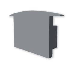 Endkappe EC227 f�r Profil MAXI-EB V2, grau, gerade, 1 STK