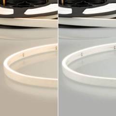 LED Stripe 5m NEON B04H08, 24V DC, 10W/m, IP67, 140 LED/m, inkl. Montageclips