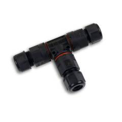 Kabel T-Verbinder IP68, 3-polig 0.75-2.5mm� mit Federklemme, max. 250V 16A, Mantel-� 6,5-11mm