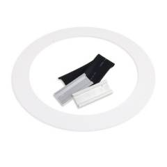 Loch Adapterplatte f�r Downlights, mit Federn, wei�, Innen� 201mm - Au�en� 287mm