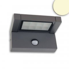 LED Wandleuchte mit einstellbarem PIR Bewegungs-/Helligkeitssensor, 12W, IP65, schwenkbar, warmwei�