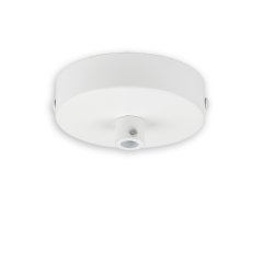 Baldachin rund, wei�, f�r Kabel mit bis zu max. 9,8mm Manteldurchm.
