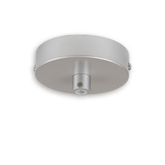 Baldachin rund, grau, f�r Kabel mit bis zu max. 9,8mm Manteldurchm.