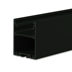 LED Leuchtenprofil LAMP30 V1, Alu schwarz RAL 9005, 3m