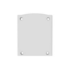 Endkappe EC116 Alu wei� f�r LAMP30 V1+V2, Halbrund, 2 Stk.