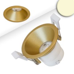 LED Einbaustrahler BACK60, gold, 5W, CRI90, 2700K warmwei�, UGR<12, dimmbar