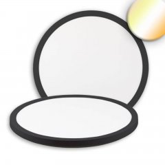 LED Deckenleuchte Slim400 PRO, 25W, schwarz, rund, IP44, 3000/4000/5000K, Up&Down